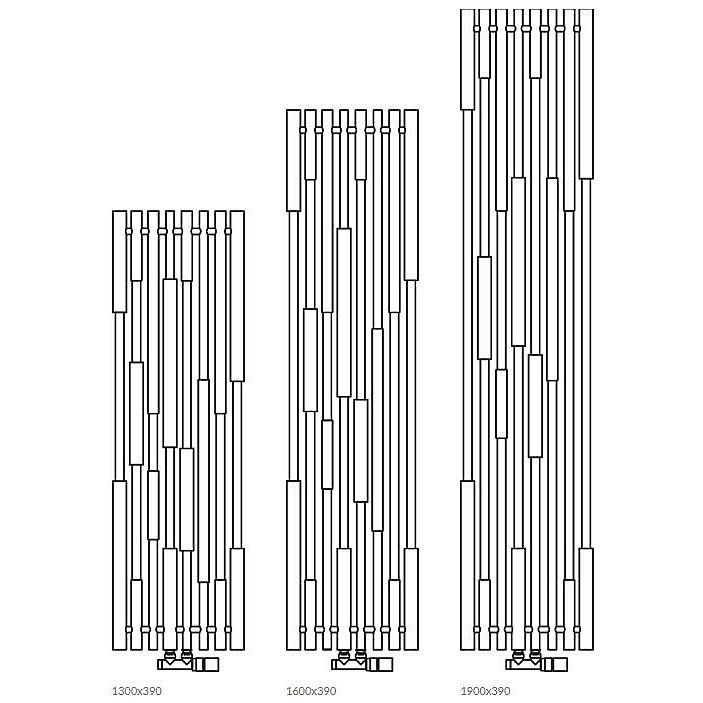 Rankšluosčių džiovintuvas Terma CANE 1600x390mm, dažytas 5