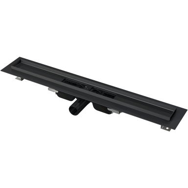 Dušo latakas Alca APZ101BLACK 550mm su juodomis matinėmis grotelėmis