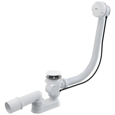 Alca automatinis vonios sifonas A51BM 800mm, baltas