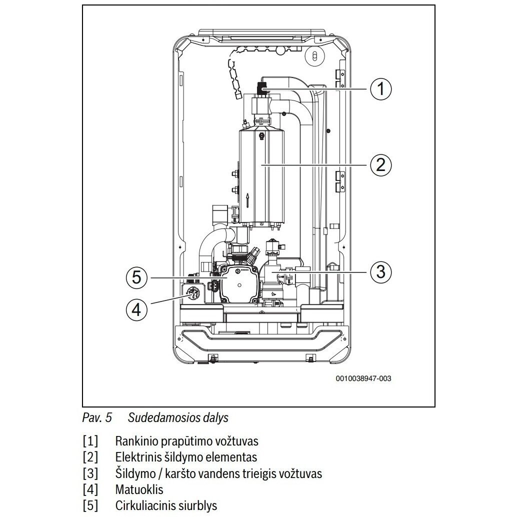 Bosch šilumos siurblio oras-vanduo vidinis blokas Compress 5800iAW 12 E 1 Bosch šilumos siurblio oras-vanduo vidinis blokas Compress 5800iAW 12 E 1