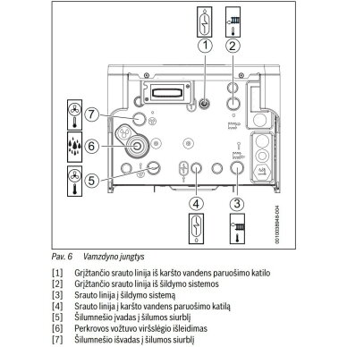 Bosch šilumos siurblio oras-vanduo vidinis blokas Compress 5800iAW 12 E 3
