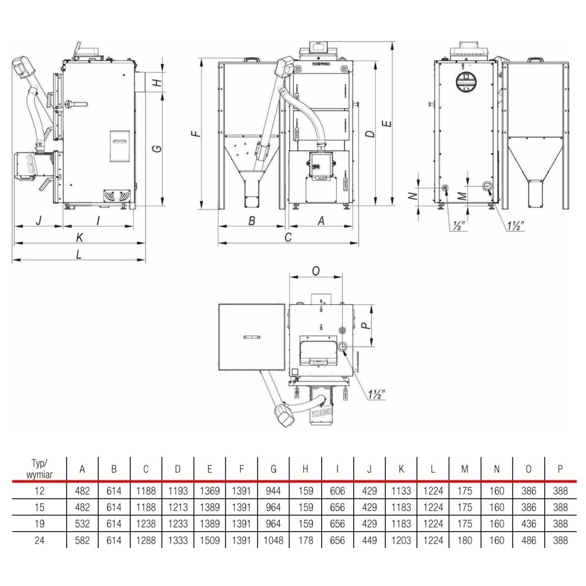 DEFRO granulinis katilas Firewood Duo 15kW 4 DEFRO granulinis katilas Firewood Duo 15kW 4