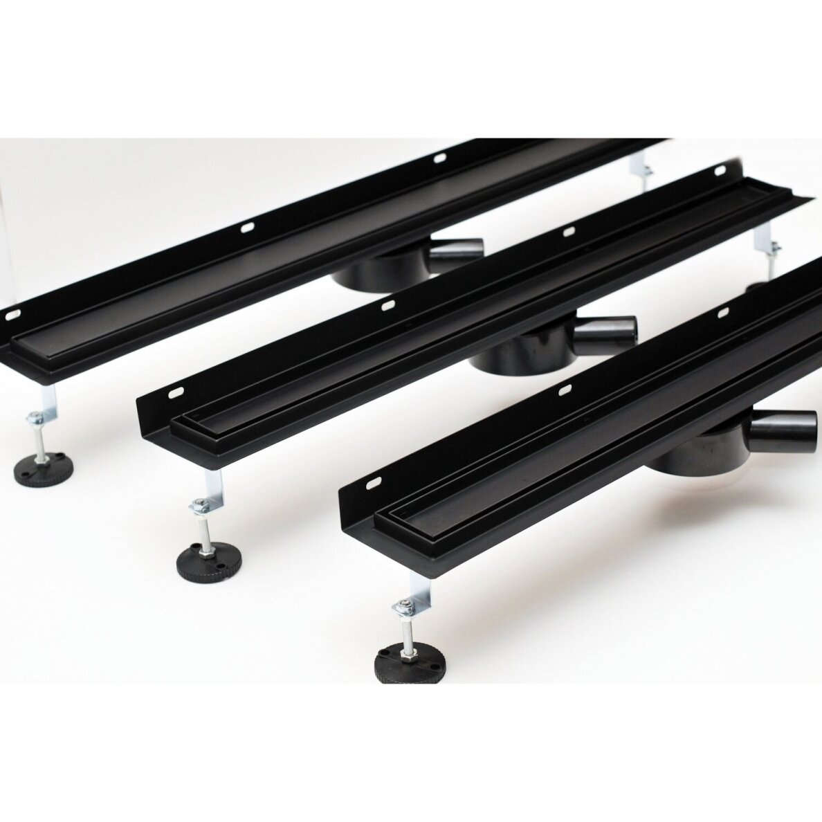 Dušo latakas "VLINE 360Pro L, Black" 900mm montavimui prie sienos 3