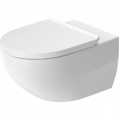 Duravit Architec Rimless pakabinamas unitazas su lėtai nusileidžiančiu dangčiu