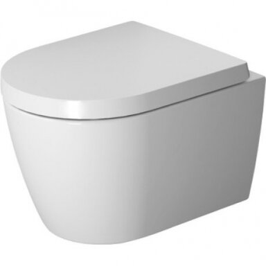 Duravit My by Starck pakabinamas unitazas Compact Rimless su lėtai nusileidžiančiu dangčiu