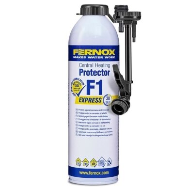 Fernox korozijos ir nuovirų inhibitorius Protector F1 Express Fernox korozijos ir nuovirų inhibitorius Protector F1 Express