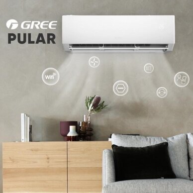 GREE oro kondicionierius PULAR 6,2/6,5kW su WiFi 1