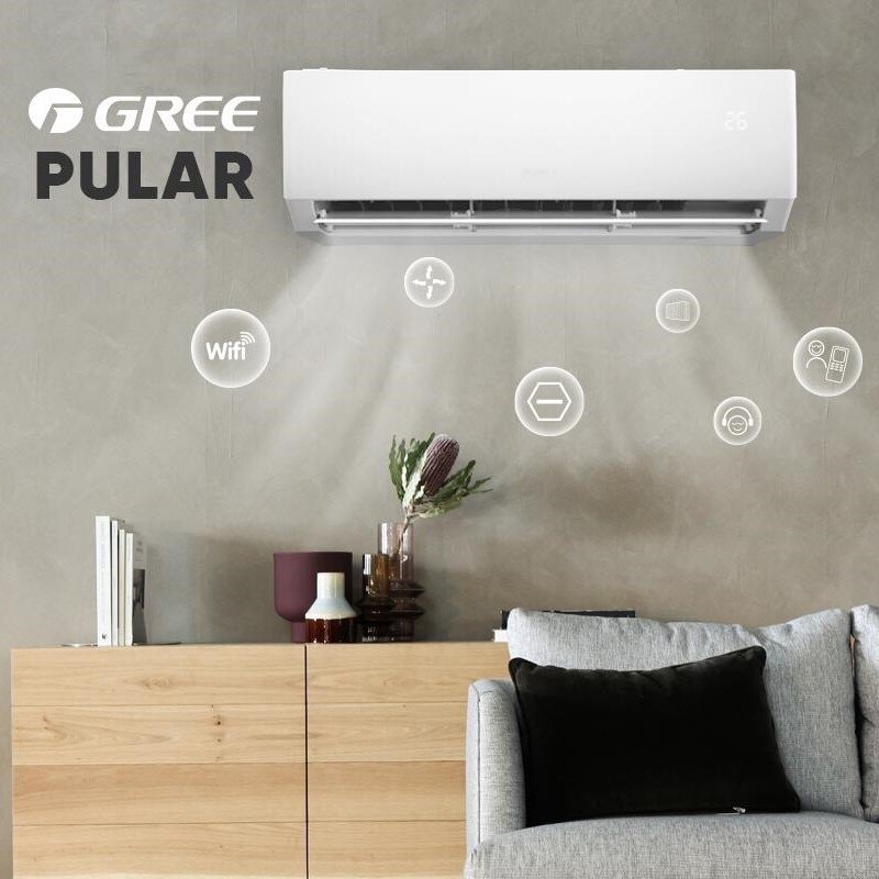 GREE oro kondicionierius PULAR 6,2/6,5kW su WiFi 1