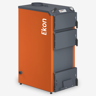 Kieto kuro katilas EKON 16kW, apatinio degimo