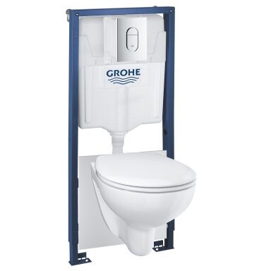 Grohe Solido 5-in-1 potinkinis WC rėmas su Bau unitazu 39418000