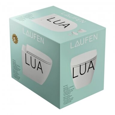 Laufen LUA pakabinamas unitazas Rimless su lėtai nusileidžiančiu dangčiu Laufen LUA pakabinamas unitazas Rimless su lėtai nusileidžiančiu dangčiu