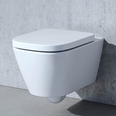 Laufen MEDA pakabinamas unitazas Silent Flush su lėtai nusileidžiančiu dangčiu Laufen MEDA pakabinamas unitazas Silent Flush su lėtai nusileidžiančiu dangčiu