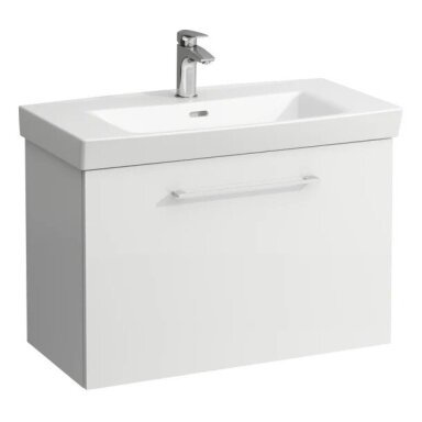 Laufen PRO praustuvo ir spintelės komplektas: 800 mm praustuvas su 1 stalčiaus spintele Laufen PRO praustuvo ir spintelės komplektas: 800 mm praustuvas su 1 stalčiaus spintele
