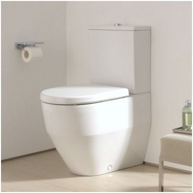 Laufen PRO pastatomas unitazas 825952 su lėtai nusileidžiančiu dangčiu Slim 2