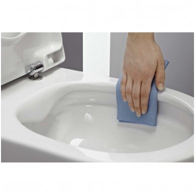 Laufen PRO pakabinamas unitazas Rimless su plonu lėtai nusileidžiančiu dangčiu 2