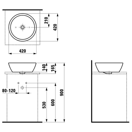 Laufen PRO A praustuvas-dubuo 42mm 812962 2
