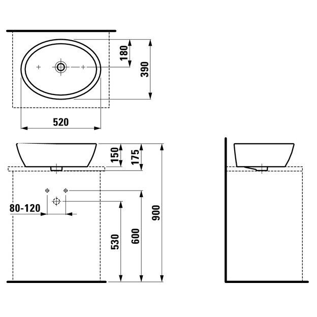 Laufen PRO A praustuvas-dubuo 812964 2