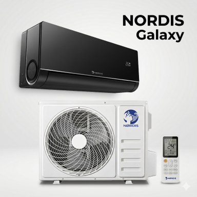 NORDIS oro kondicionierius Galaxy Black 2,72/3,55 kW su WiFi NORDIS oro kondicionierius Galaxy Black 2,72/3,55 kW su WiFi