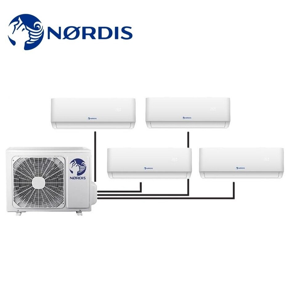 NORDIS Multi Split 1:4 sistemos išorinė dalis 9,40/9,45kW NORDIS Multi Split 1:4 sistemos išorinė dalis 9,40/9,45kW