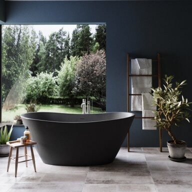PAA Silkstone vonia AMORE Graphite 1600x850mm