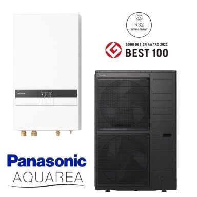 Panasonic Aquarea T-CAP šilumos siurblys Bi-Bloc 12kW R32 Panasonic Aquarea T-CAP šilumos siurblys Bi-Bloc 12kW R32