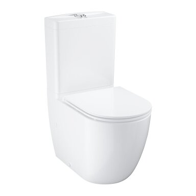 Pastatomas unitazas Grohe Bau Ceramic su bakeliu ir dangčiu Pastatomas unitazas Grohe Bau Ceramic su bakeliu ir dangčiu