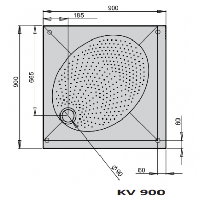 PAA akmens masės dušo padėklas ART KV 80x80 + panelis ir kojos 1 PAA akmens masės dušo padėklas ART KV 80x80 + panelis ir kojos 1