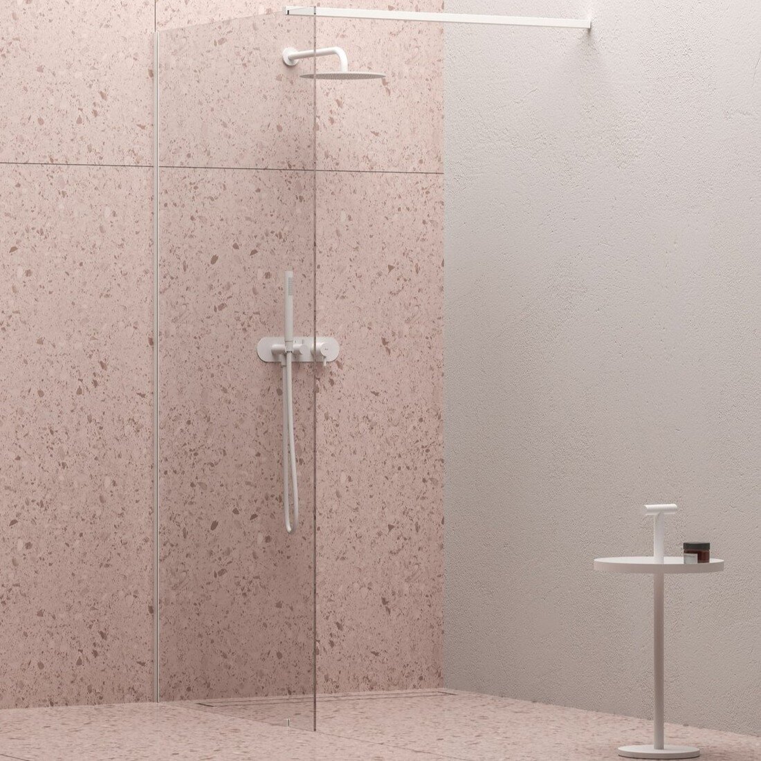 Ravak dušo sienelė Walk-In Wall 100cm, Balta 1