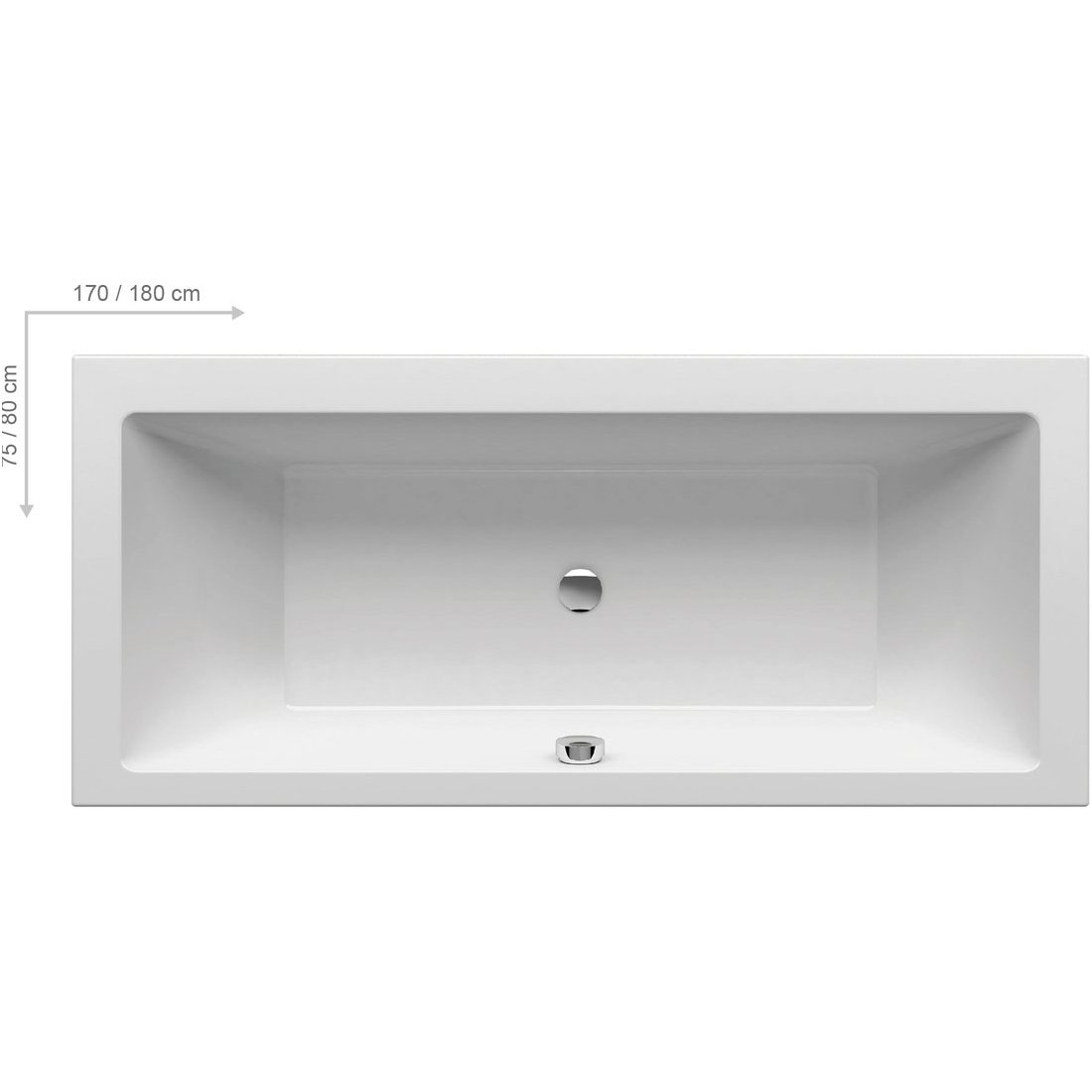 Ravak stačiakampė akrilinė vonia Formy 01 170x75cm 1 Ravak stačiakampė akrilinė vonia Formy 01 170x75cm 1