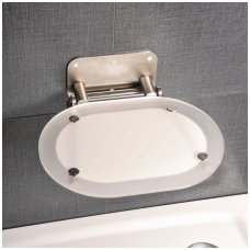 Ravak dušo sėdynė Chrome skaidri/nerūdijančio plieno