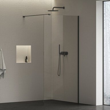 Ravak dušo sienelė Walk-In Air Wall 100cm Black Ravak dušo sienelė Walk-In Air Wall 100cm Black