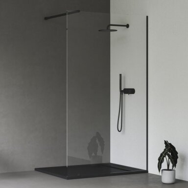 Ravak dušo sienelė Walk-In Wall 100cm, Juoda Ravak dušo sienelė Walk-In Wall 100cm, Juoda