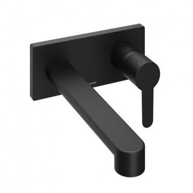 Ravak sieninis praustuvo maišytuvas Puri Black PU 019.20 Ravak sieninis praustuvo maišytuvas Puri Black PU 019.20