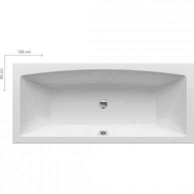 Ravak stačiakampė akrilinė vonia Formy 02 Slim 180x80cm 1
