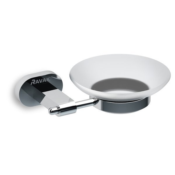 Ravak Chrome laikiklis su muiline (matinis stiklas) CR 200.00 Ravak Chrome laikiklis su muiline (matinis stiklas) CR 200.00