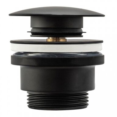 REA ventilis praustuvui Click-Clack Black, universalus REA ventilis praustuvui Click-Clack Black, universalus