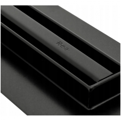 REA juodas dušo latakas Neo SLIM Black Pro 900mm 1