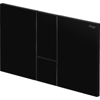 Viega wc rėmo mygtukas Prevista Visign for Style 24, juodas blizgus