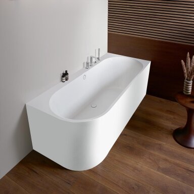 Villeroy&Boch vonia Oberon 2.1 180x80cm su panele ir sifonu, dešininė Villeroy&Boch vonia Oberon 2.1 180x80cm su panele ir sifonu, dešininė