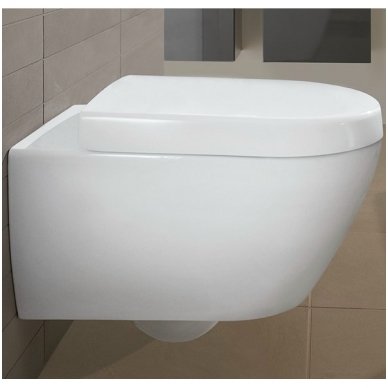 Villeroy&Boch pakabinamas unitazas Subway 2.0 su Soft-Close dangčiu Villeroy&Boch pakabinamas unitazas Subway 2.0 su Soft-Close dangčiu